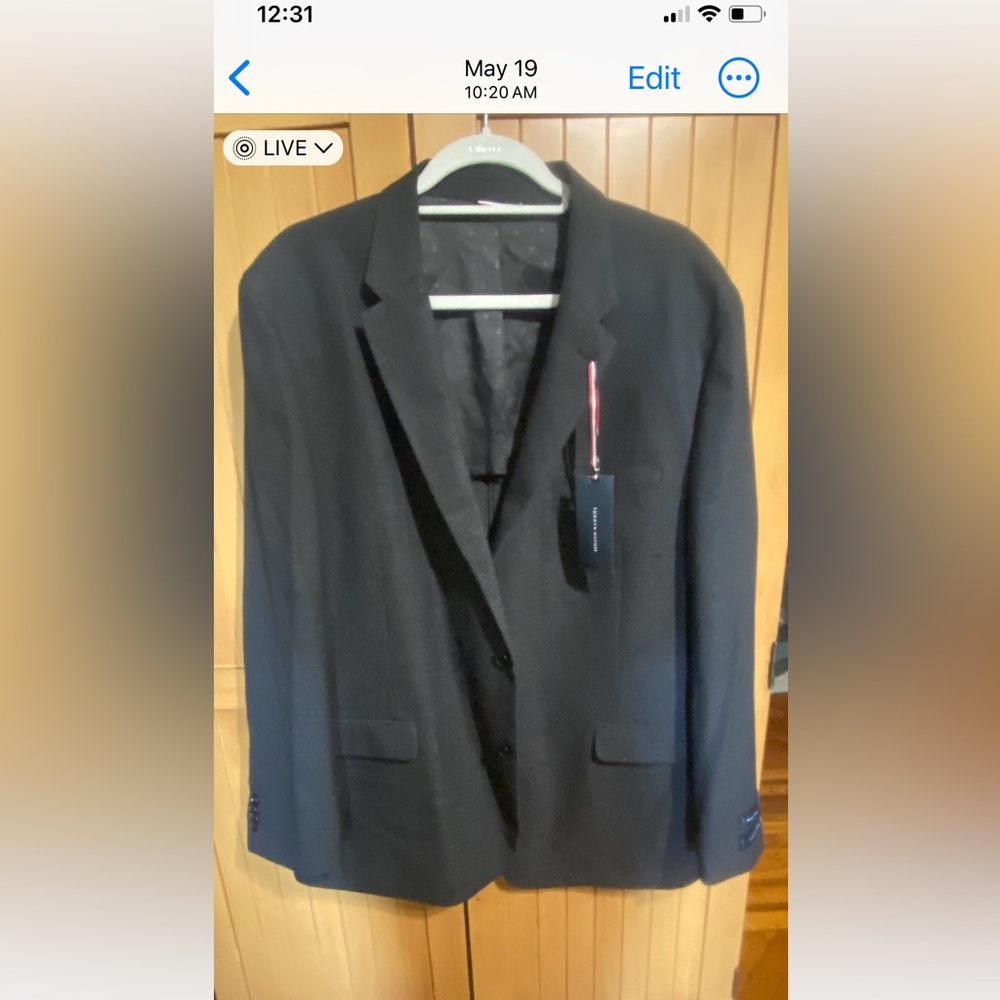 MENS’ Tommy Hilfer 
Suit Separates Jacket/Gray Charcoal size 38R - Picture 4 of 16